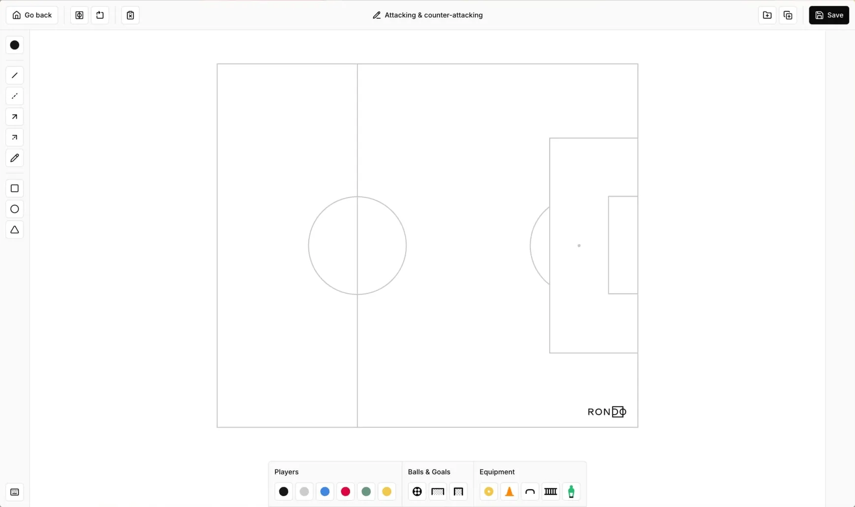 A screenshot of the Rondo diagram tool.