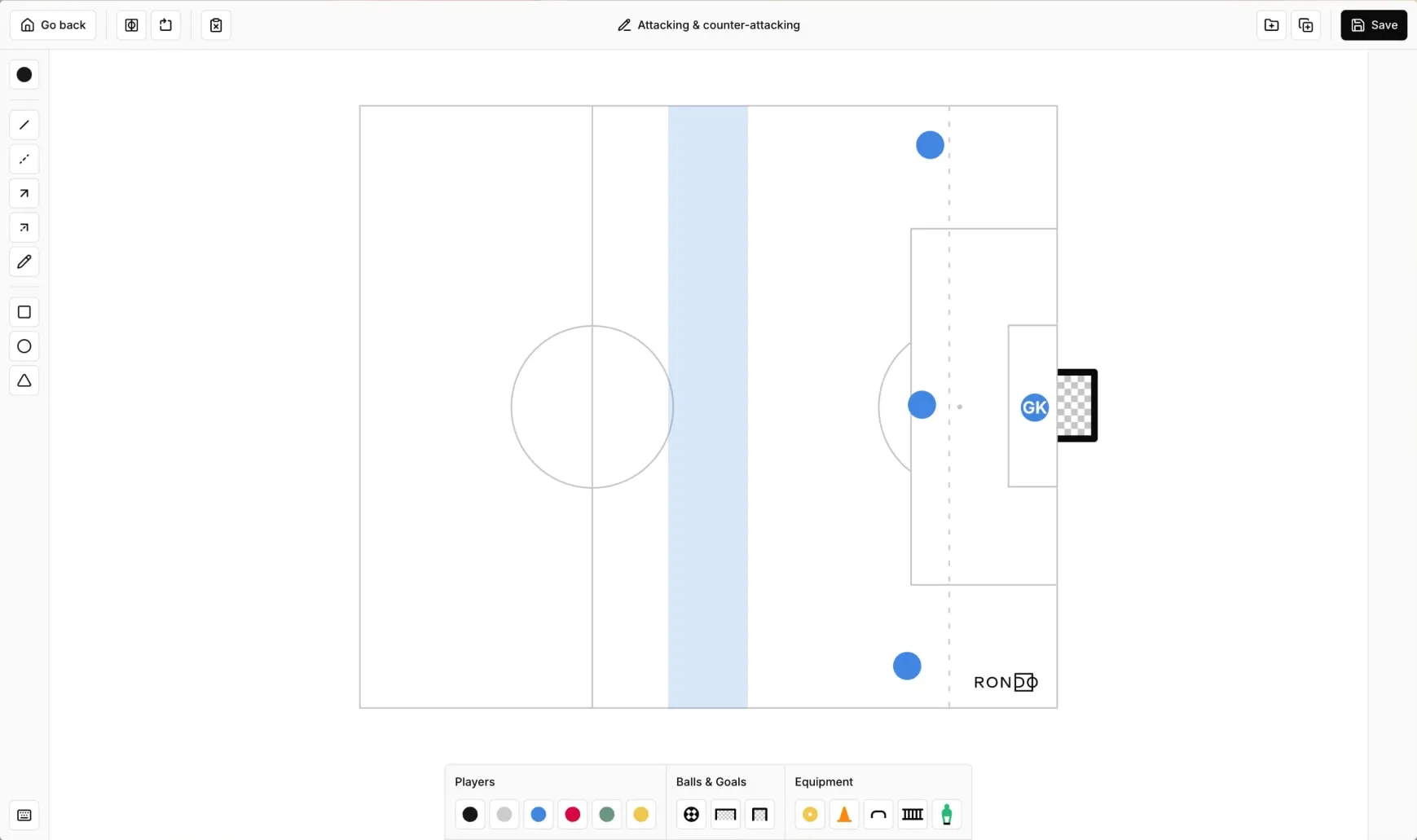 A screenshot of the Rondo diagram tool.