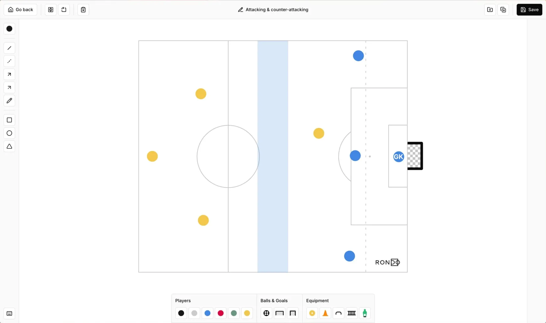 A screenshot of the Rondo diagram tool.
